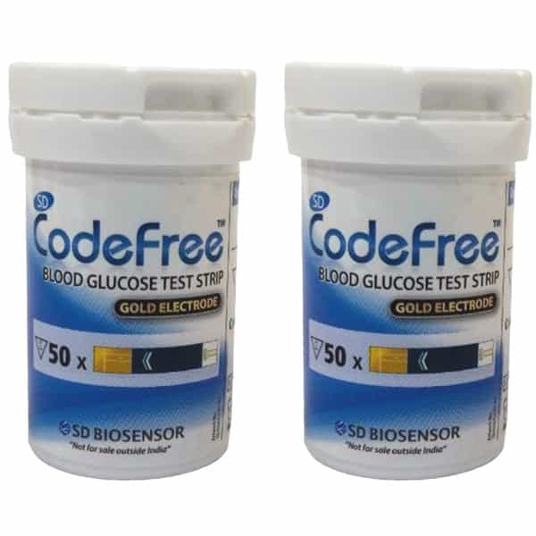 Codefree Blood Glucose Test Strips 100