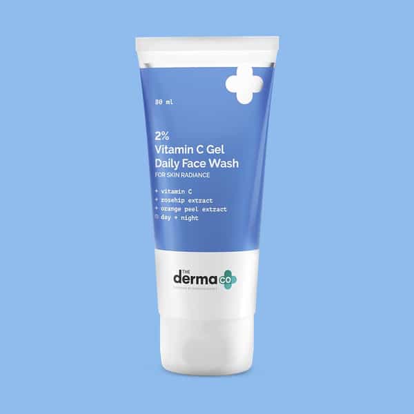 The Derma Co 2% Vitamin C + Rosehip & Orange Peel Extract Gel Daily Face Wash - 80Ml