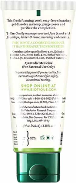 Biotique Bio Neem Purifying Face Wash For All Type Skin 100 Ml