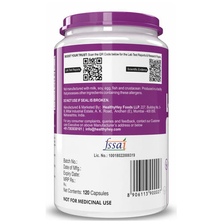 Healthyhey Nutrition L-Tyrosine - 120 Capsules