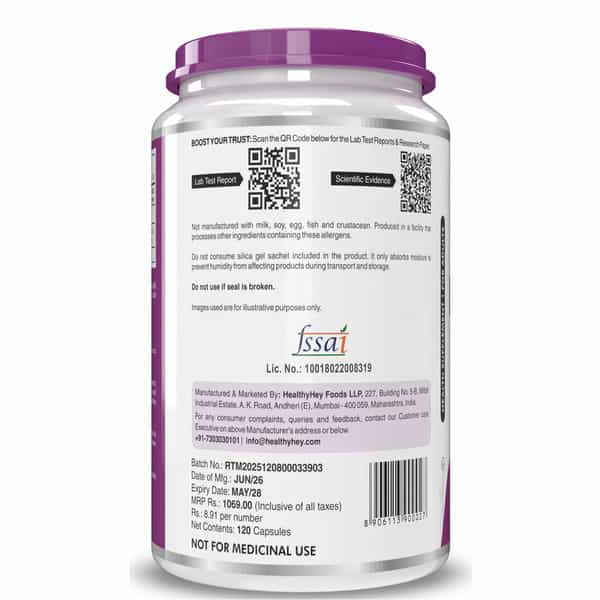 Healthyhey Nutrition L-Tyrosine - 120 Capsules