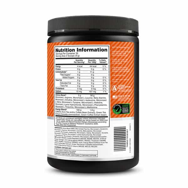 On India Amino Energy Orange 270G