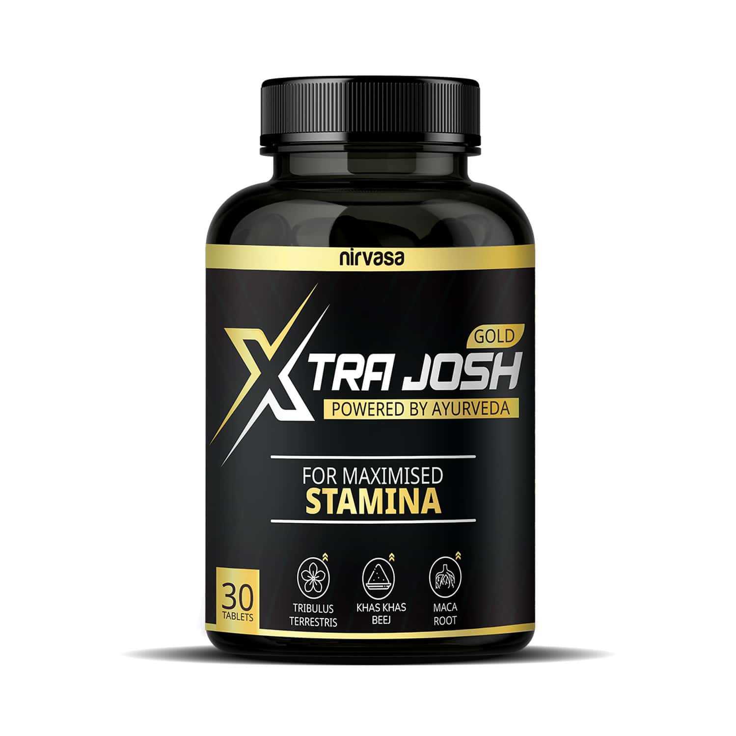 Nirvasa Xtrajosh Gold Tablet Boost Stamina With Tribulus Vegetarian Tablets. 1b (1 X 30 Tablet)