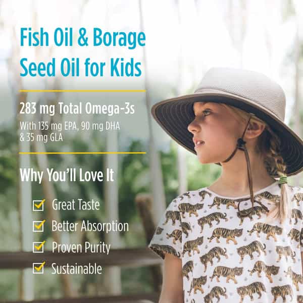 Nordic Naturals Complete Omega Junior | 283 Mg Fish Oil For Kids Epa & Dha Lemon Flavour 90 Softgel