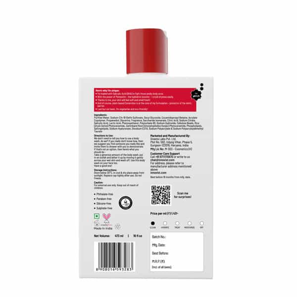 Chemist At Play Acne Control Body Wash With Ceramide | For Sweaty | Oily | Normal & Dry Skin | 473Ml