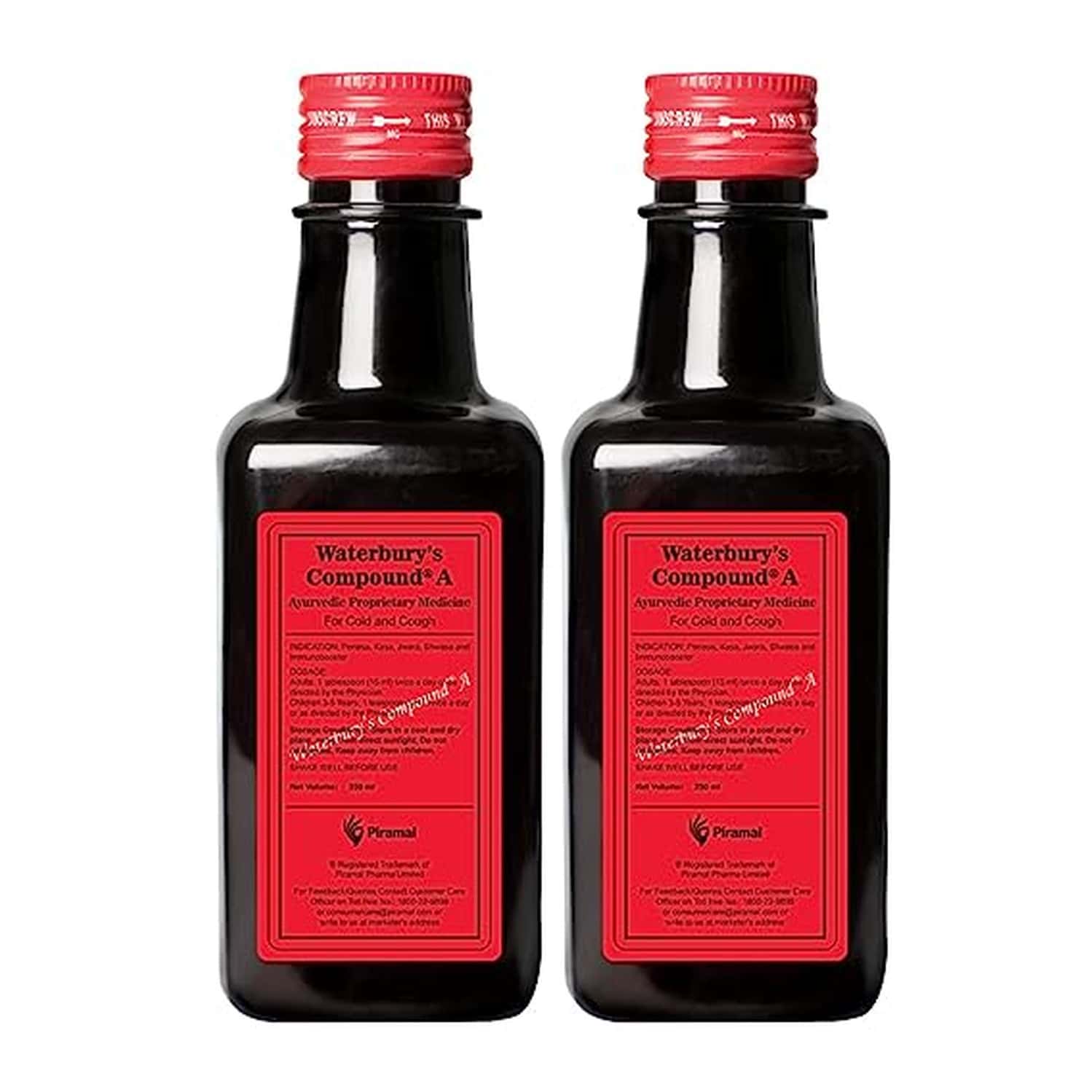 Waterbury's Compound A-provides Quick Relief From Cold & Cough| 250 Ml X Pack Of 2