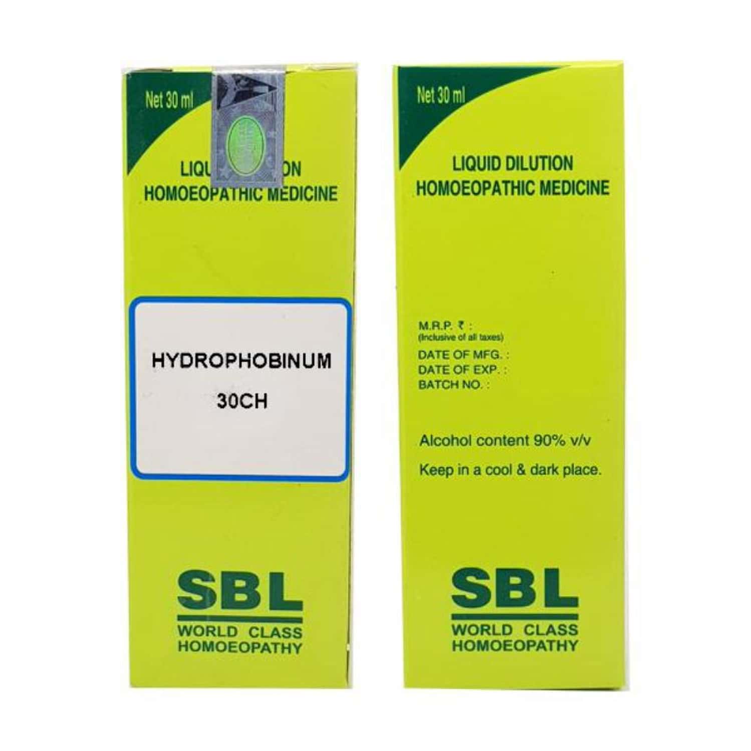 Sbl Hydrophobinum Dilution 30 Ch 30 Ml Pack Of 3