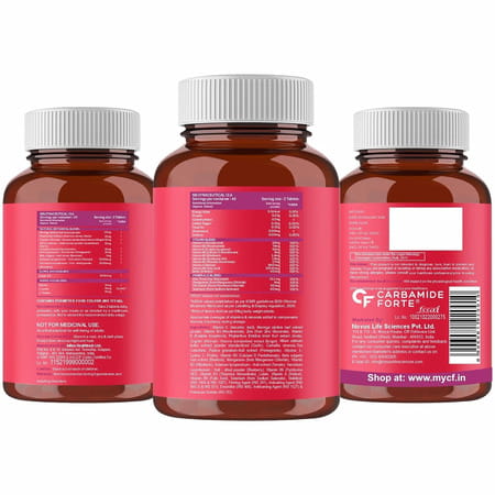 Carbamide Forte 100% Veg Collagen Builder-Plant Based Supplement-90 Tablets