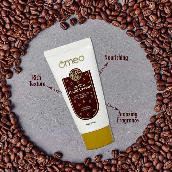 Omeo Coffee Hand Cream | Velvety & Smooth Brightening Skin | Unisex - 50G