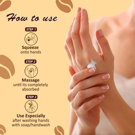 Omeo Coffee Hand Cream | Velvety & Smooth Brightening Skin | Unisex - 50G