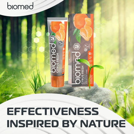Biomed Completecare Citrus Fresh Toothpaste - Buy Two Get One Mouthwash Free- 100gms (20941)