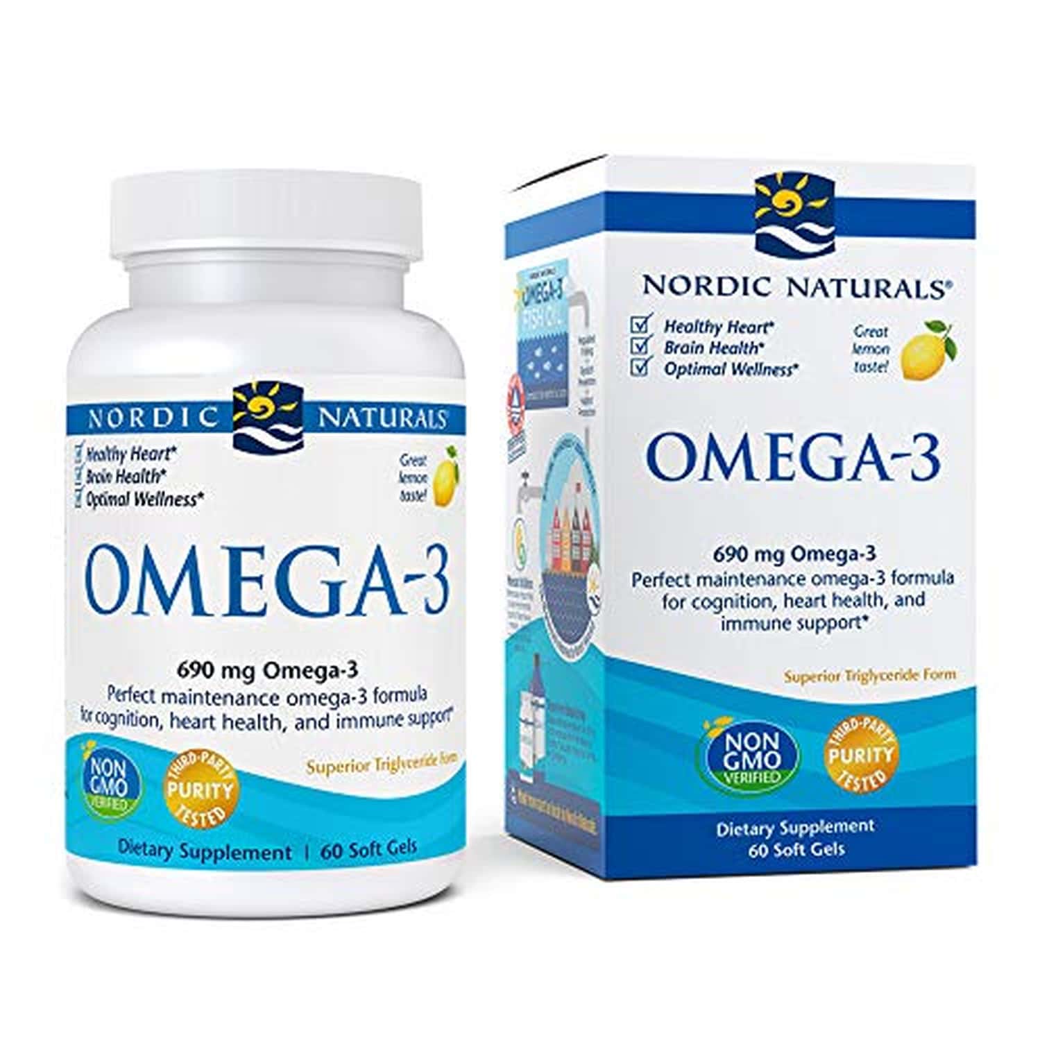 Nordic Naturals Omega 3 Fish Oil Epa And Dha 690mg Omega 3 Fish Oil 60 Softgels For Adults