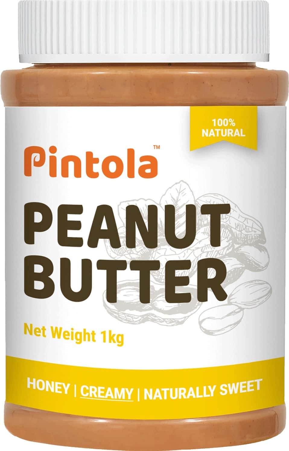 Pintola Honey Peanut Butter Creamy 1kg Jar