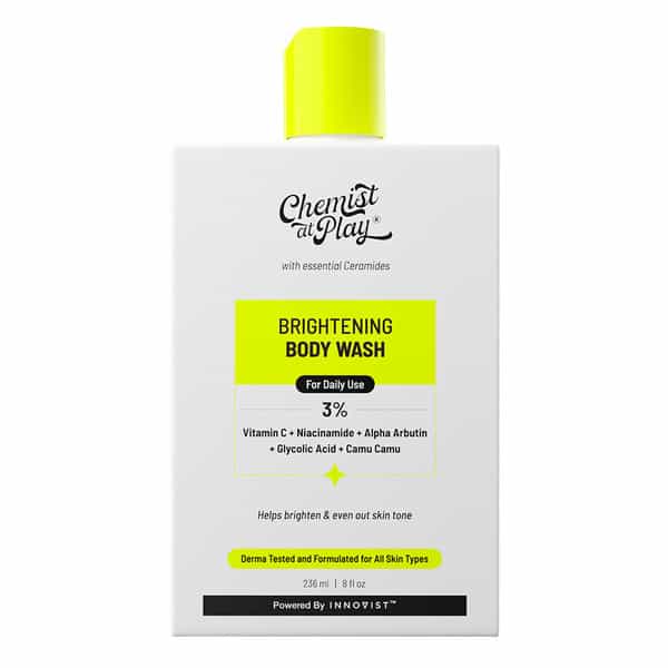 Chemist At Play Brightening Body Wash| Fades Dark Spots | Evens Out Skin Tone | 236Ml