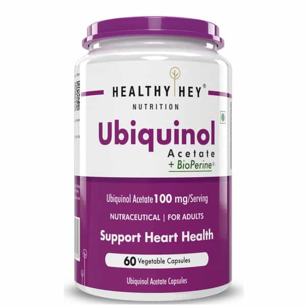Healthyhey Nutrition Ubiquinol - Acetate - 60 Veg Capsules