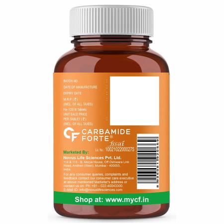 Carbamide Forte Vitamin D3+K2 Mk7 Bottle Of 120 Veg Tablets