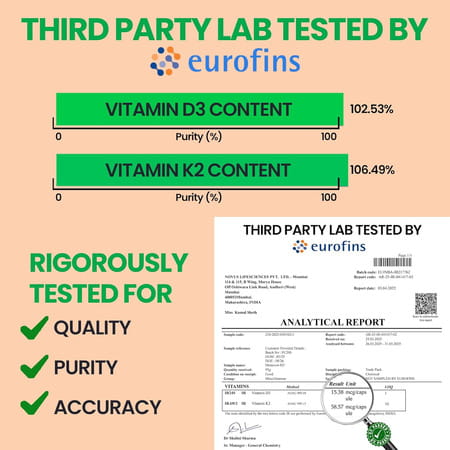 Carbamide Forte Vitamin D3+K2 Mk7 Bottle Of 120 Veg Tablets