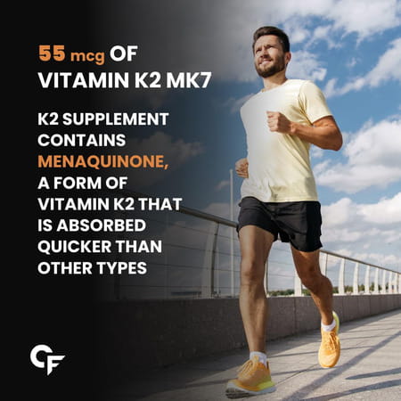 Carbamide Forte Vitamin D3+K2 Mk7 Bottle Of 120 Veg Tablets