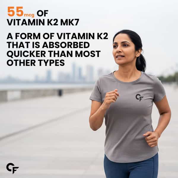 Carbamide Forte Vitamin D3+K2 Mk7 Bottle Of 120 Veg Tablets