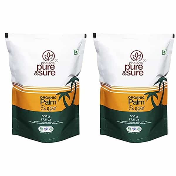 Pure & Sure Organic Palm Sugar -500Gm X Pack Of 2 Sugar (1000 G Pack Of 2)
