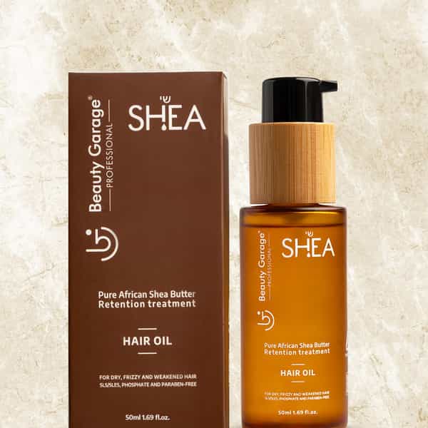 Beauty Garage Pure African Shea Butter Retention Treatment Hair Oil 50Ml