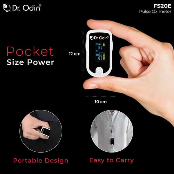 Dr. Odin | A330n | Pulse Oximeter | For Quick Heart Rate And Oxygen Monitoring | 1 Unit