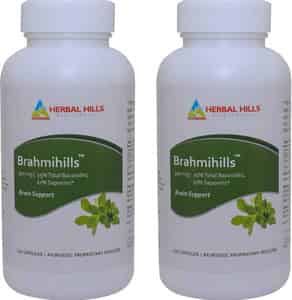 Herbal Hills Brahmihills - 120 Capsule (pack Of 2) Brahmi Capsules