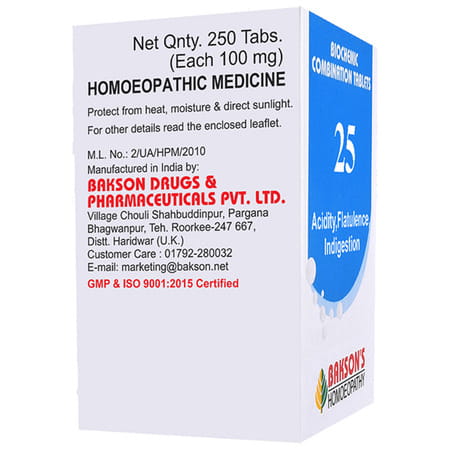 Baksons Homoeopathy Biocombination 25 Tablet 250 No's