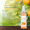 Pearldew Sanitizer Spray (Orange) 120 Ml | Aloe & Neem | Paraben Free (Pack Of 8)