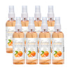 Pearldew Sanitizer Spray (Orange) 120 Ml | Aloe & Neem | Paraben Free (Pack Of 8)