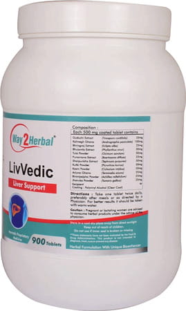 Way2herbal Livvedic - 900 Tablets