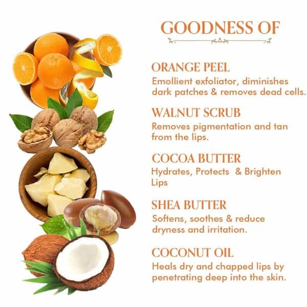 Tac - The Ayurveda Co. Vitamin C Lip Scrub - 20 Gm