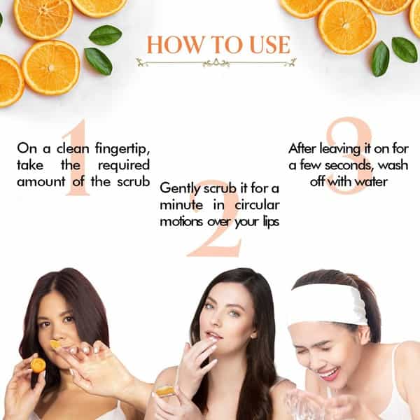 Tac - The Ayurveda Co. Vitamin C Lip Scrub - 20 Gm