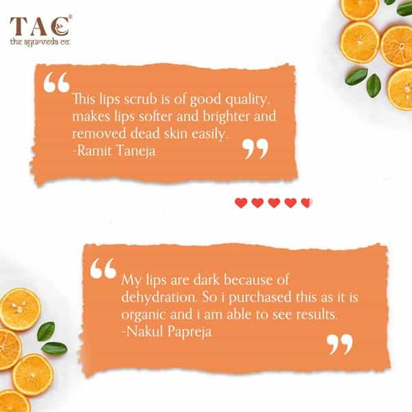 Tac - The Ayurveda Co. Vitamin C Lip Scrub - 20 Gm