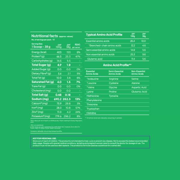 Yoga Bar Proclean Plant Protein Chocolate 500G
