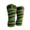 Tynor Weight Lifting Knee Wrap Black & Green Universal Pack Of 2