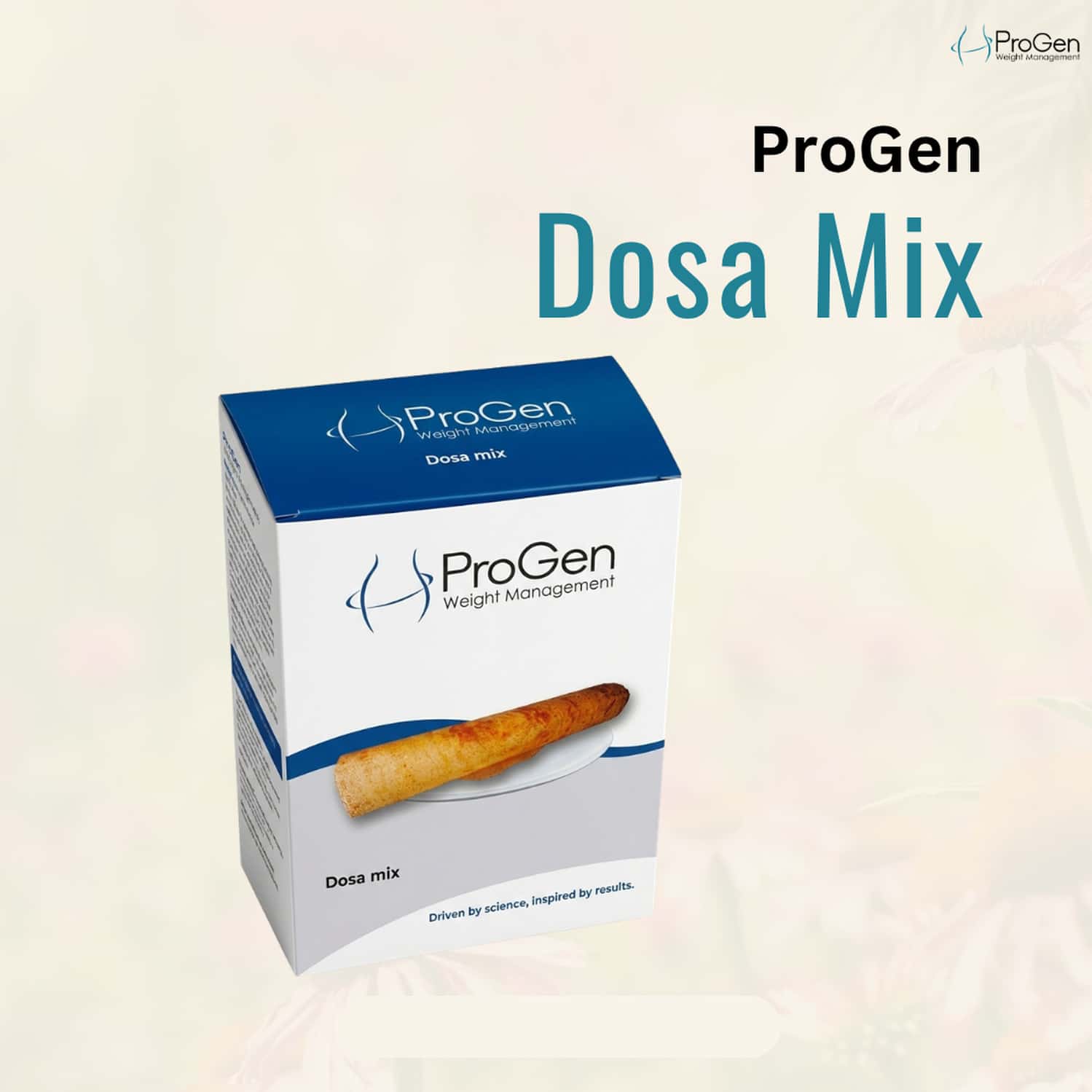 Progen Dosa Mix | 15 G Of High Biological Value Protein Per Meal | Pack Of 7 | 105 Gm