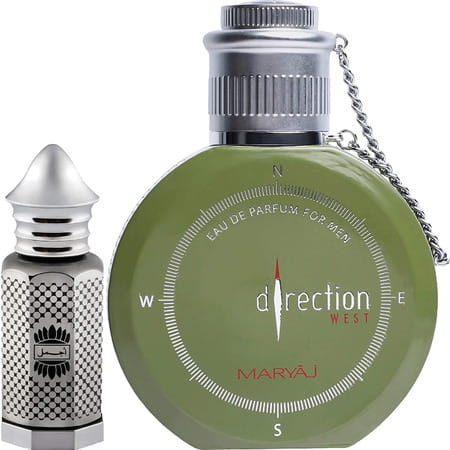 Ajmal Asher Cp Alcohol-Free Attar 12ml For Unisex And Maryaj Direction West Edp Green 100ml For Men
