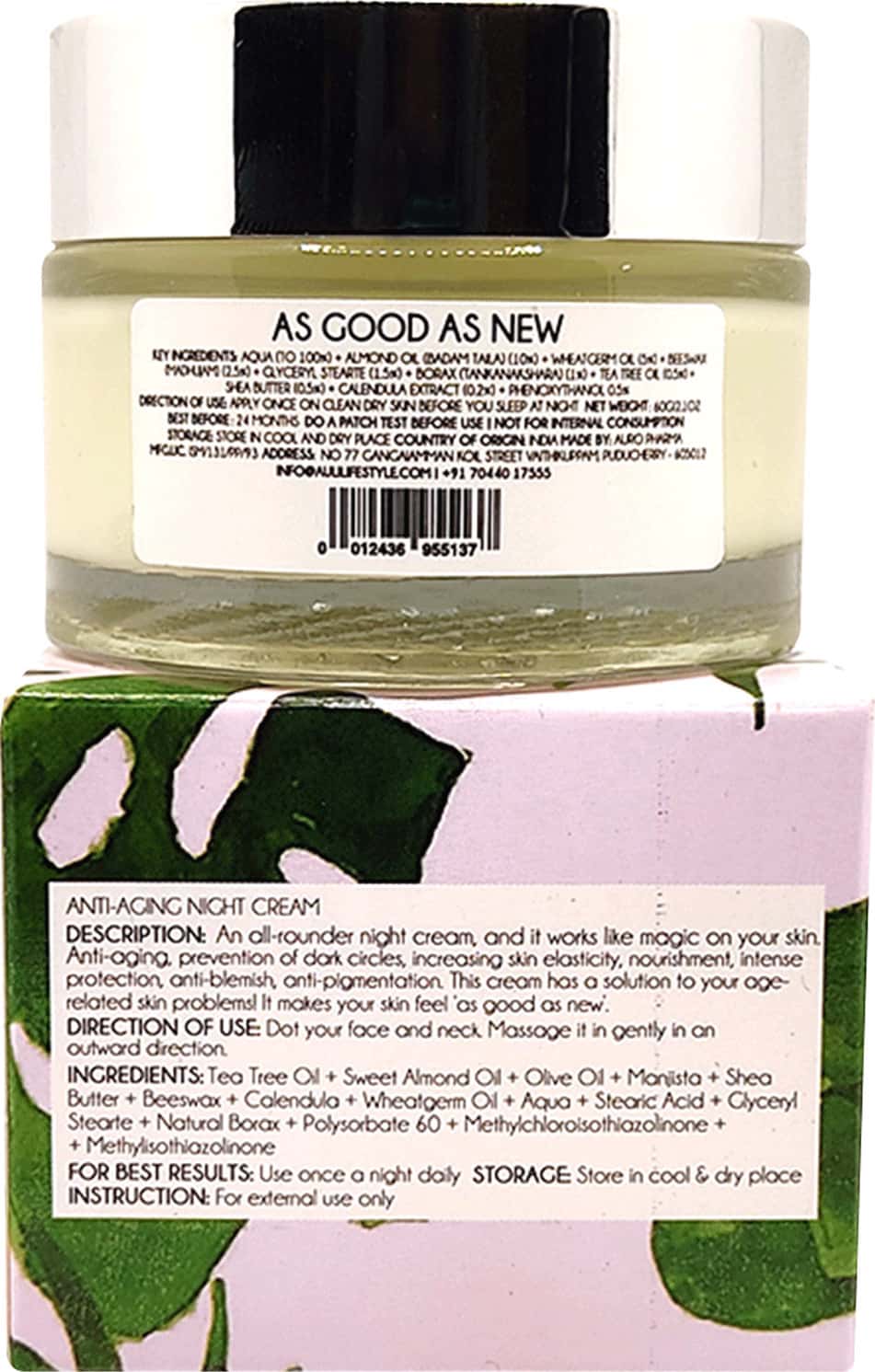 Buy AULI AS GOOD AS NEW ALMOMD AND SHEA BUTTER NIGHT CREAM FOR HEALTHY