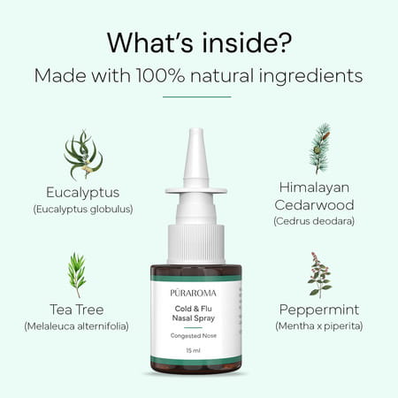 Puraroma Cold & Flu Nasal Spray - 15 Ml