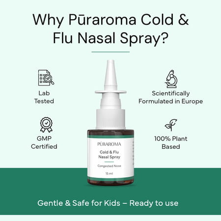 Puraroma Cold & Flu Nasal Spray - 15 Ml