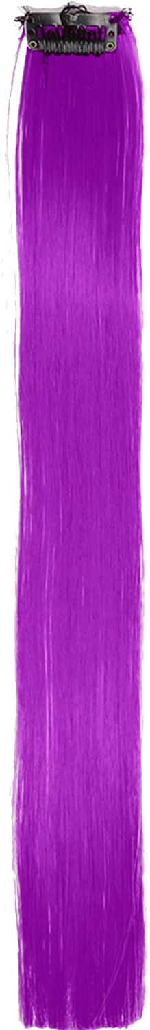 Streak Street Electric Purple Straight Clip-On Strands