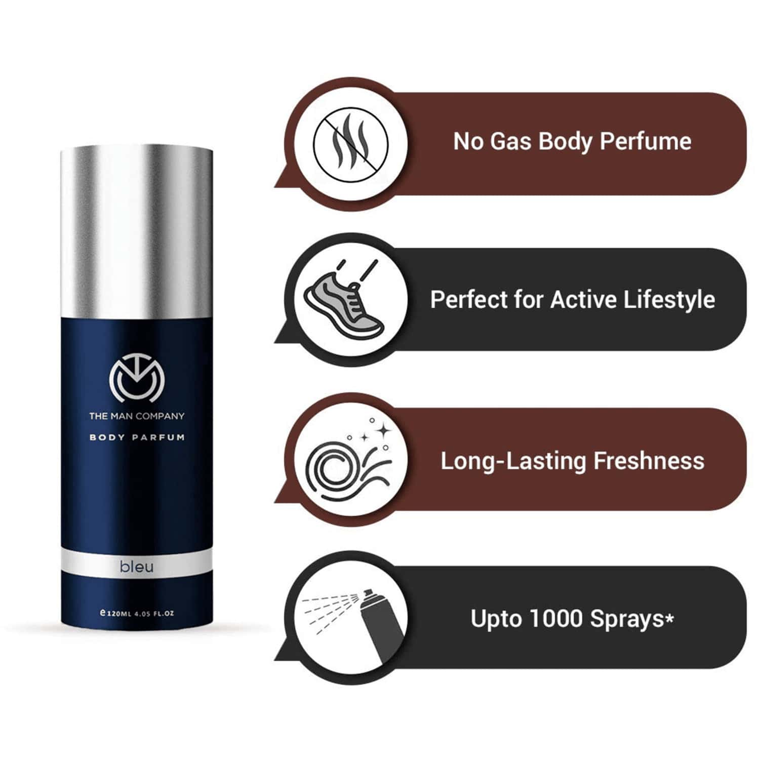 Buy THE MAN COMPANY BODY PERFUME FOR MEN BLEU BODY SPRAY FOR MEN