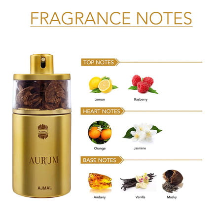Ajmal Aurum Edp 75ml Perfume For Women And Oudh Mukhallat Cp Oil Women 6ml For Unisex