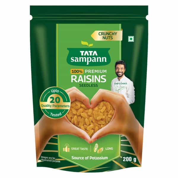 Tata Sampann 100% Pure Premium Raisins Seedless 200G
