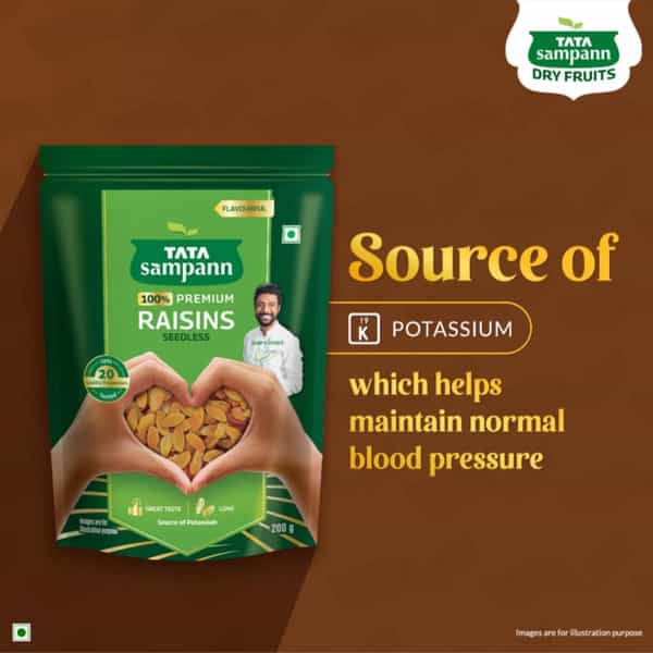 Tata Sampann 100% Pure Premium Raisins Seedless 200G