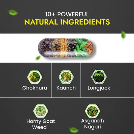 Cipzer Ironman Capsules 10 Pills | Supports Mens Vitality| Stamina & Overall Wellness