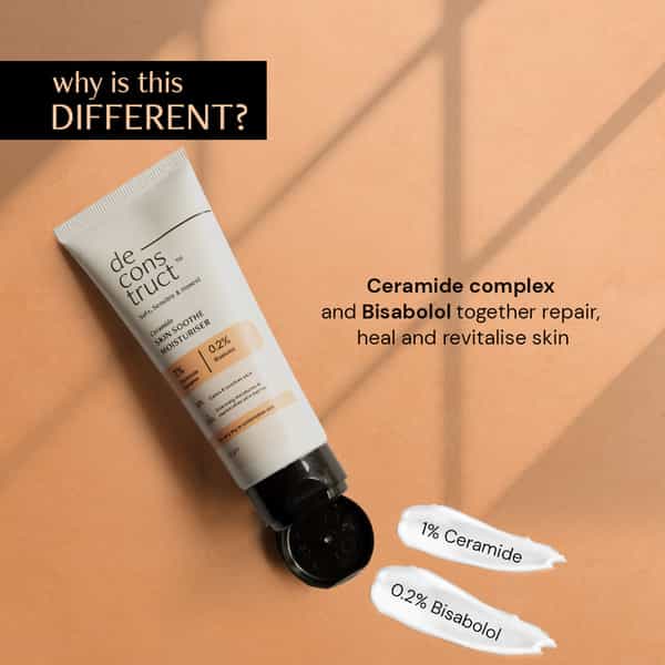 Deconstruct Skin Soothe Moisturizer- 1% Ceramides + 0.2% Bisabolol (50 Gm)