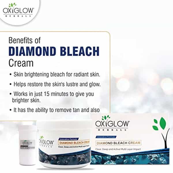 Oxyglow Herbals Bleach Diamond Cream |Cleardeep And Active Multi Layer Impact| 300Gram
