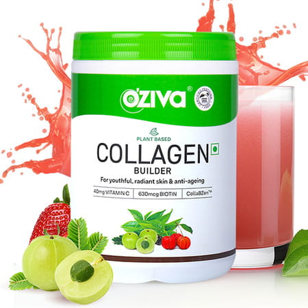 Oziva Plant Based Classic Tangy Amla Collagen Builder With Biotin & Vitamin C - 200 G